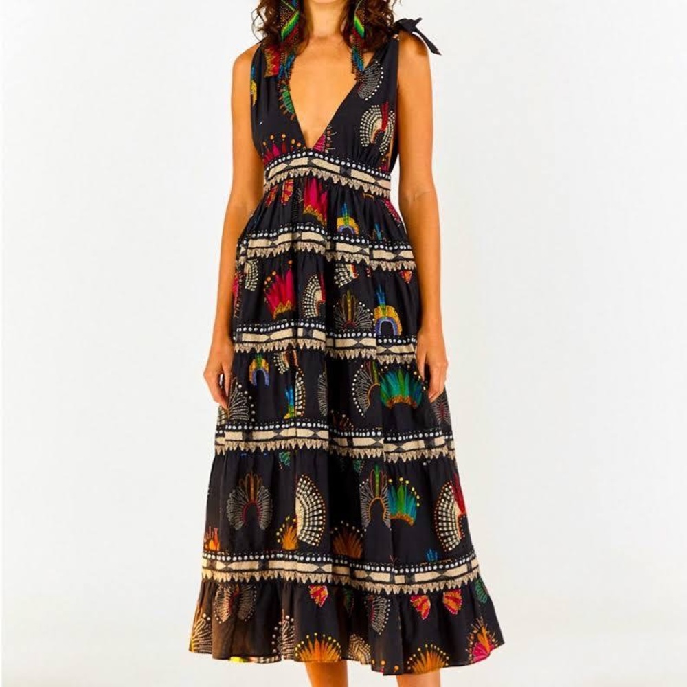 Farm Rio Amazonian Headdress Dress